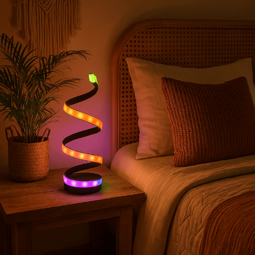 Lampe de Chevet Spiral tricolore