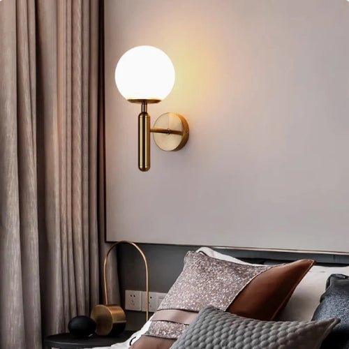 Applique Murale Chambre en Verre-Une lampe de chevet