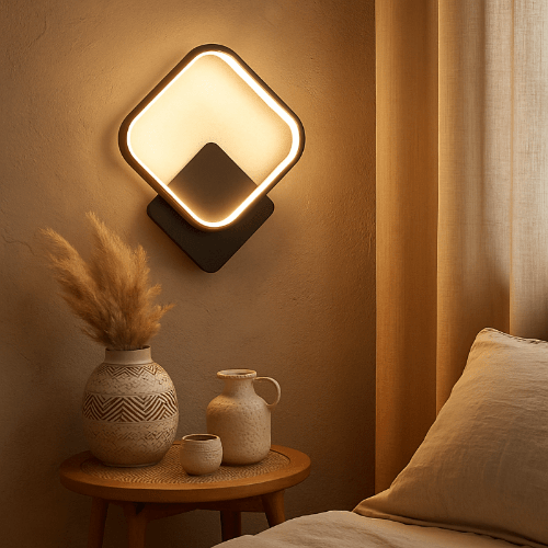 Applique Murale Chambre LED carrée
