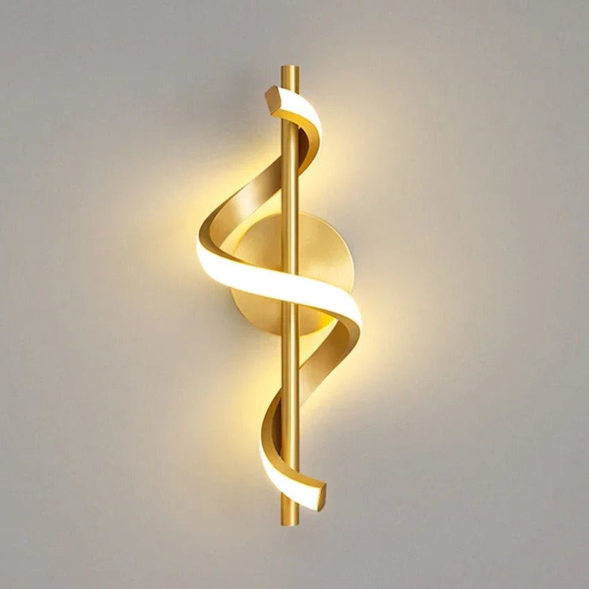 Applique murale | Dorée - Une lampe de chevet