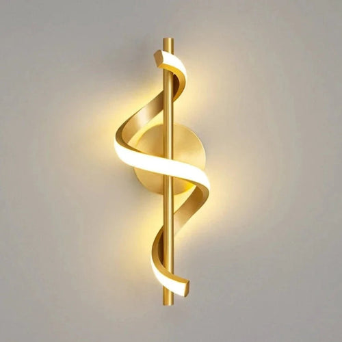 Applique murale dorée moderne