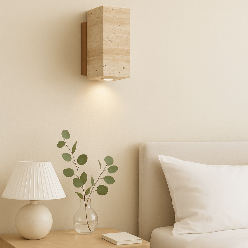 Applique murale | En pierre - Une lampe de chevet