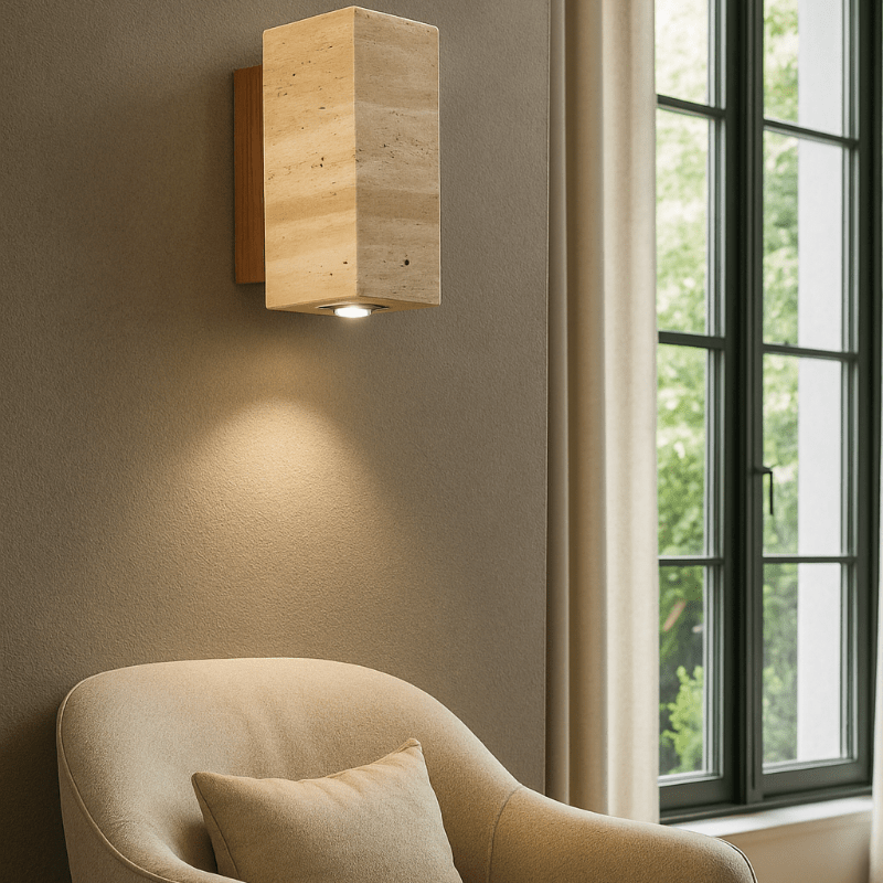 Applique murale | En pierre - Une lampe de chevet