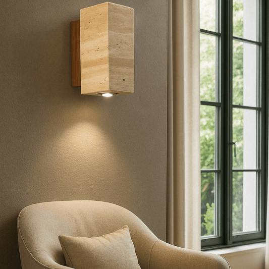 Applique murale | En pierre - Une lampe de chevet
