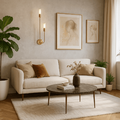 Applique Murale Luxe dorée