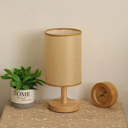 Lampe de chevet en bois chambre