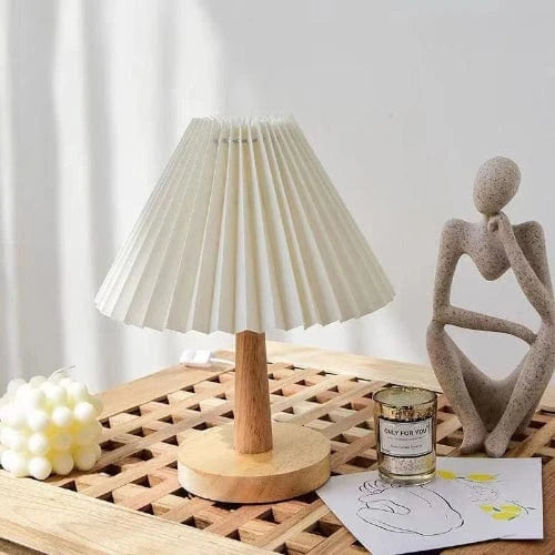 Lampe de table en bois design