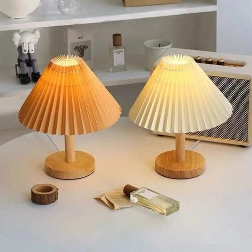 Lampe de table en bois Élégante