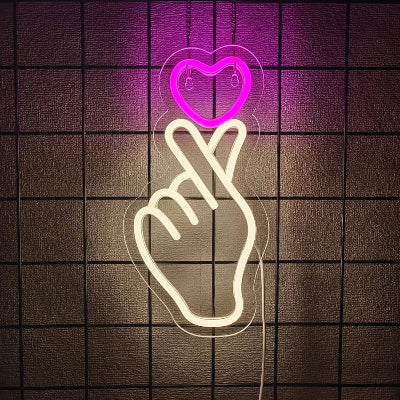 neon led main&coeur original