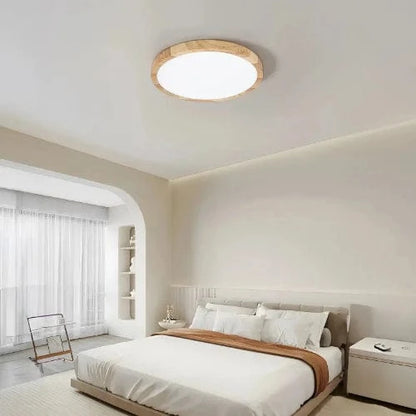 Plafonnier en bois chambre