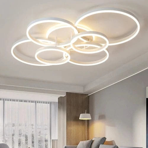 Plafonnier moderne blanc 
