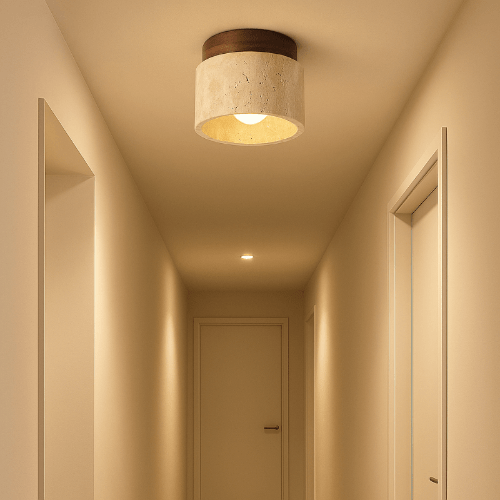 Plafonnier rond pour couloir
