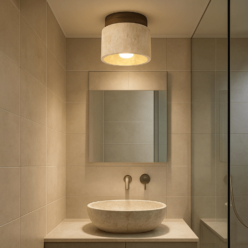 Plafonnier rond pour salle de bain