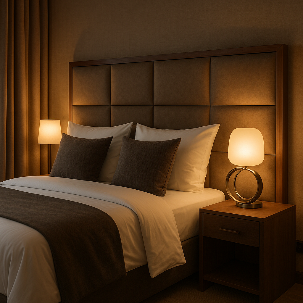 une lampe de chevet